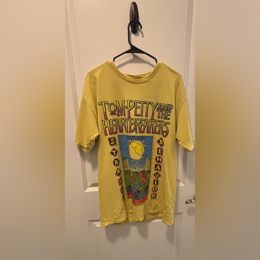 Free People/Junk Food Clothing Yellow Short Sleeve Tee Retro Graphic